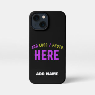 STYLISH MODERN CUSTOMIZABLE BLACK VERIFIED BRANDED iPhone 13 MINI CASE