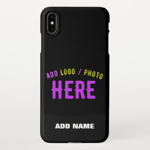 STYLISH MODERN CUSTOMIZABLE BLACK VERIFIED BRANDED iPhone XS MAX CASE