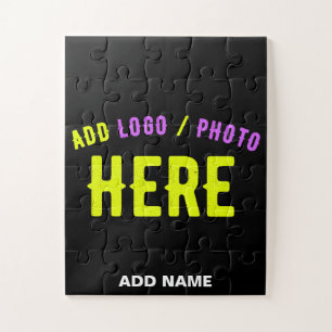 STYLISH MODERN CUSTOMIZABLE BLACK VERIFIED BRANDED JIGSAW PUZZLE