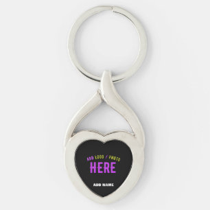STYLISH MODERN CUSTOMIZABLE BLACK VERIFIED BRANDED KEY RING
