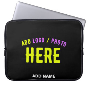 STYLISH MODERN CUSTOMIZABLE BLACK VERIFIED BRANDED LAPTOP SLEEVE
