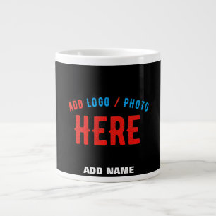 STYLISH MODERN CUSTOMIZABLE BLACK VERIFIED BRANDED LARGE COFFEE MUG