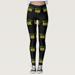 STYLISH MODERN CUSTOMIZABLE BLACK VERIFIED BRANDED LEGGINGS