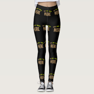 STYLISH MODERN CUSTOMIZABLE BLACK VERIFIED BRANDED LEGGINGS