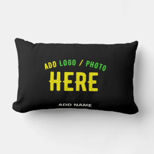 STYLISH MODERN CUSTOMIZABLE BLACK VERIFIED BRANDED LUMBAR CUSHION
