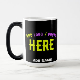 STYLISH MODERN CUSTOMIZABLE BLACK VERIFIED BRANDED MAGIC MUG