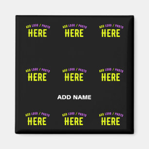 STYLISH MODERN CUSTOMIZABLE BLACK VERIFIED BRANDED MAGNET