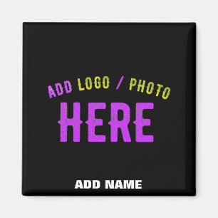 STYLISH MODERN CUSTOMIZABLE BLACK VERIFIED BRANDED MAGNET
