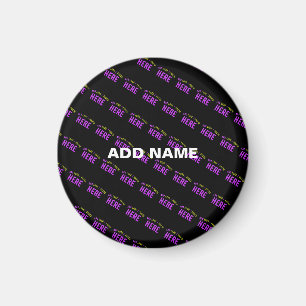 STYLISH MODERN CUSTOMIZABLE BLACK VERIFIED BRANDED MAGNET