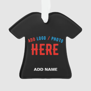STYLISH MODERN CUSTOMIZABLE BLACK VERIFIED BRANDED ORNAMENT