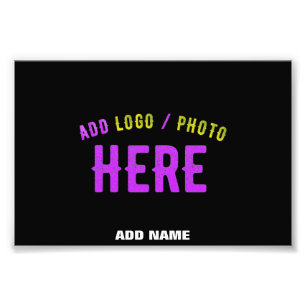 STYLISH MODERN CUSTOMIZABLE BLACK VERIFIED BRANDED PHOTO PRINT