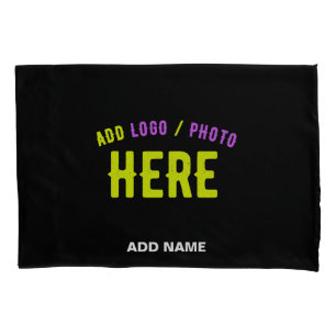STYLISH MODERN CUSTOMIZABLE BLACK VERIFIED BRANDED PILLOWCASE