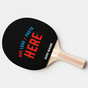 STYLISH MODERN CUSTOMIZABLE BLACK VERIFIED BRANDED PING PONG PADDLE