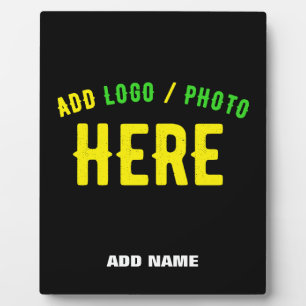 STYLISH MODERN CUSTOMIZABLE BLACK VERIFIED BRANDED PLAQUE