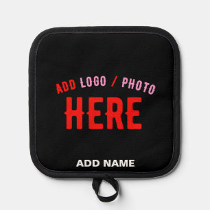 STYLISH MODERN CUSTOMIZABLE BLACK VERIFIED BRANDED POT HOLDER