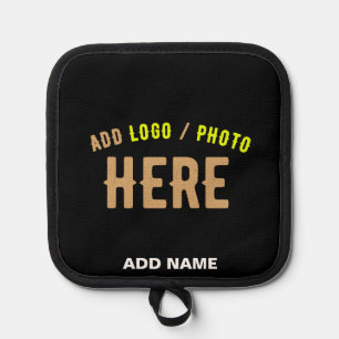STYLISH MODERN CUSTOMIZABLE BLACK VERIFIED BRANDED POT HOLDER