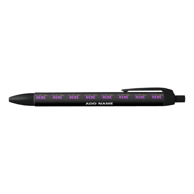 STYLISH MODERN CUSTOMIZABLE BLACK VERIFIED BRANDED RED INK PEN (Top)