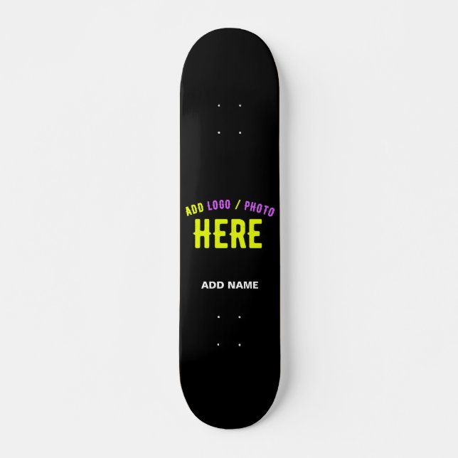 STYLISH MODERN CUSTOMIZABLE BLACK VERIFIED BRANDED SKATEBOARD (Front)
