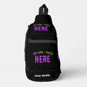 STYLISH MODERN CUSTOMIZABLE BLACK VERIFIED BRANDED SLING BAG