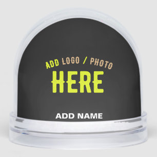 STYLISH MODERN CUSTOMIZABLE BLACK VERIFIED BRANDED SNOWGLOBE