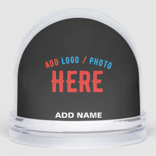 STYLISH MODERN CUSTOMIZABLE BLACK VERIFIED BRANDED SNOWGLOBE