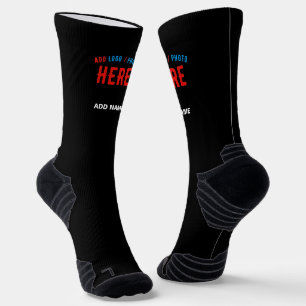 STYLISH MODERN CUSTOMIZABLE BLACK VERIFIED BRANDED SOCKS