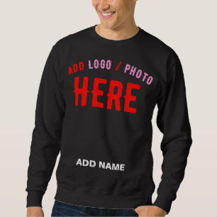 STYLISH MODERN CUSTOMIZABLE BLACK VERIFIED BRANDED SWEATSHIRT