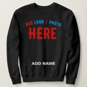 STYLISH MODERN CUSTOMIZABLE BLACK VERIFIED BRANDED SWEATSHIRT