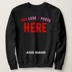 STYLISH MODERN CUSTOMIZABLE BLACK VERIFIED BRANDED SWEATSHIRT