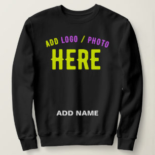 STYLISH MODERN CUSTOMIZABLE BLACK VERIFIED BRANDED SWEATSHIRT