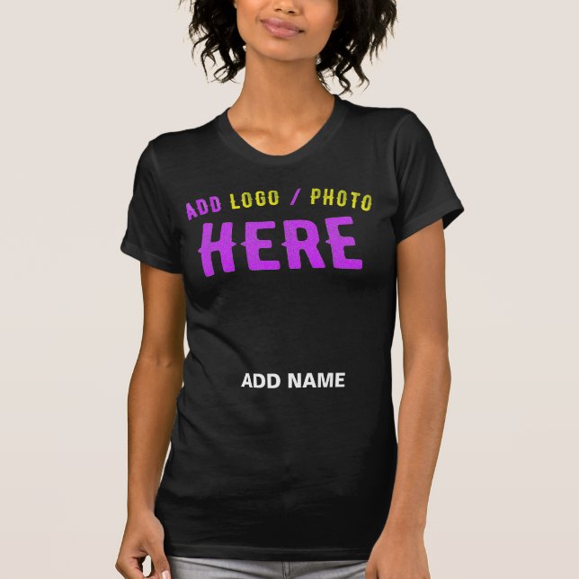 STYLISH MODERN CUSTOMIZABLE BLACK VERIFIED BRANDED T-Shirt (Front)