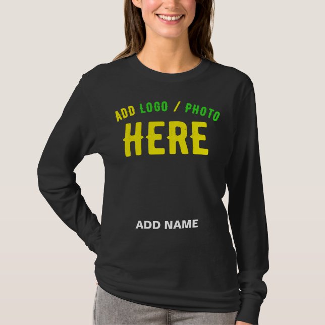 STYLISH MODERN CUSTOMIZABLE BLACK VERIFIED BRANDED T-Shirt (Front)