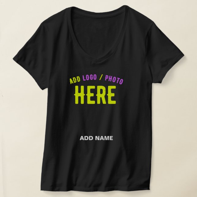 STYLISH MODERN CUSTOMIZABLE BLACK VERIFIED BRANDED T-Shirt (Laydown)