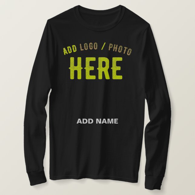 STYLISH MODERN CUSTOMIZABLE BLACK VERIFIED BRANDED T-Shirt (Design Front)