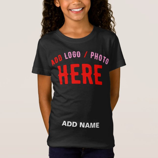 STYLISH MODERN CUSTOMIZABLE BLACK VERIFIED BRANDED T-Shirt (Front)
