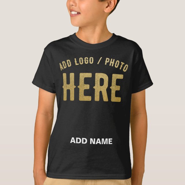 STYLISH MODERN CUSTOMIZABLE BLACK VERIFIED BRANDED T-Shirt (Front)