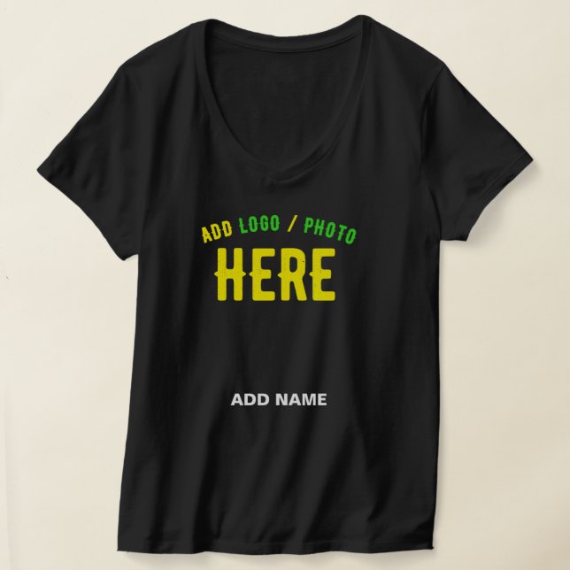 STYLISH MODERN CUSTOMIZABLE BLACK VERIFIED BRANDED T-Shirt (Laydown)