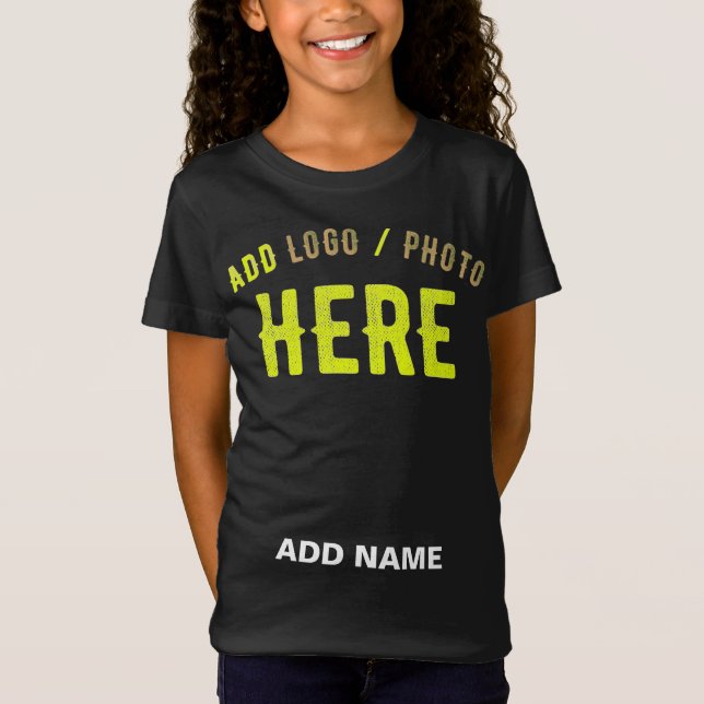 STYLISH MODERN CUSTOMIZABLE BLACK VERIFIED BRANDED T-Shirt (Front)
