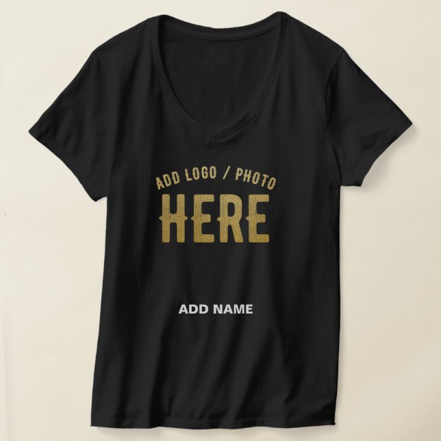 STYLISH MODERN CUSTOMIZABLE BLACK VERIFIED BRANDED T-Shirt (Laydown)