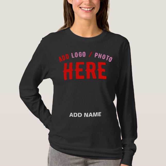 STYLISH MODERN CUSTOMIZABLE BLACK VERIFIED BRANDED T-Shirt (Front)