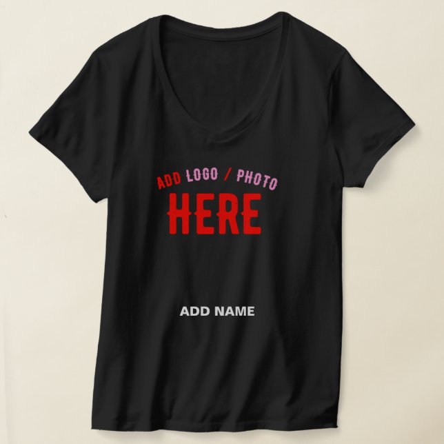 STYLISH MODERN CUSTOMIZABLE BLACK VERIFIED BRANDED T-Shirt (Laydown)