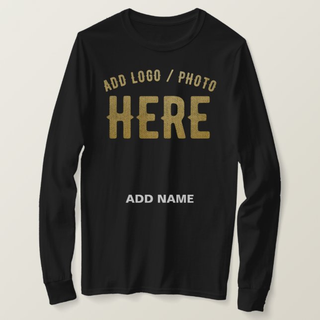STYLISH MODERN CUSTOMIZABLE BLACK VERIFIED BRANDED T-Shirt (Design Front)