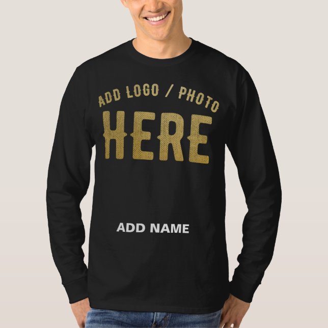 STYLISH MODERN CUSTOMIZABLE BLACK VERIFIED BRANDED T-Shirt (Front)