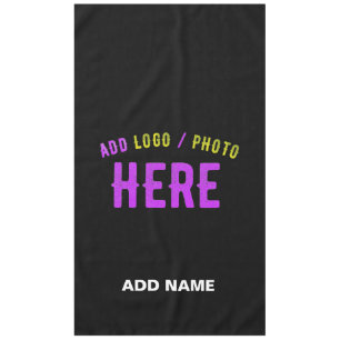 STYLISH MODERN CUSTOMIZABLE BLACK VERIFIED BRANDED TABLECLOTH