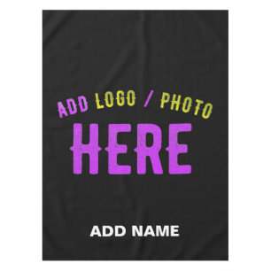 STYLISH MODERN CUSTOMIZABLE BLACK VERIFIED BRANDED TABLECLOTH