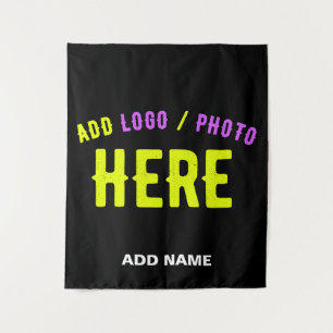 STYLISH MODERN CUSTOMIZABLE BLACK VERIFIED BRANDED TAPESTRY