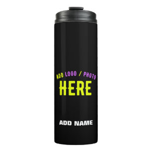 STYLISH MODERN CUSTOMIZABLE BLACK VERIFIED BRANDED THERMAL TUMBLER