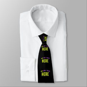 STYLISH MODERN CUSTOMIZABLE BLACK VERIFIED BRANDED TIE