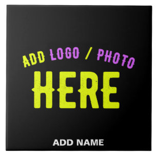 STYLISH MODERN CUSTOMIZABLE BLACK VERIFIED BRANDED TILE