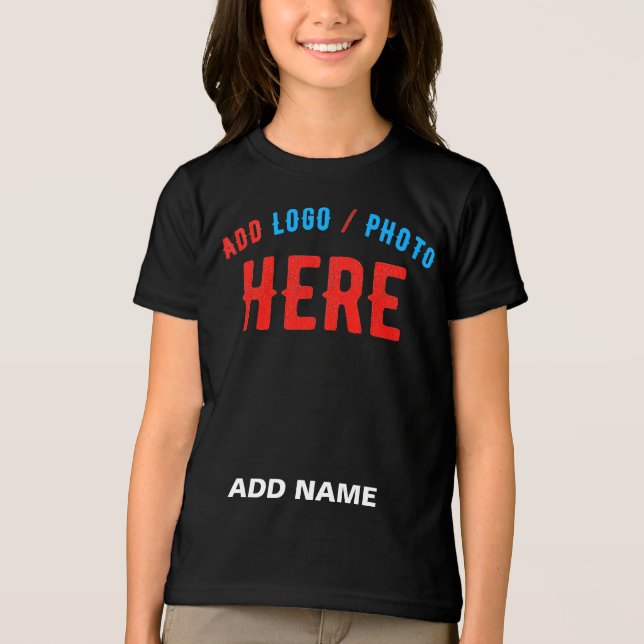 STYLISH MODERN CUSTOMIZABLE BLACK VERIFIED BRANDED Tri-Blend SHIRT (Front)